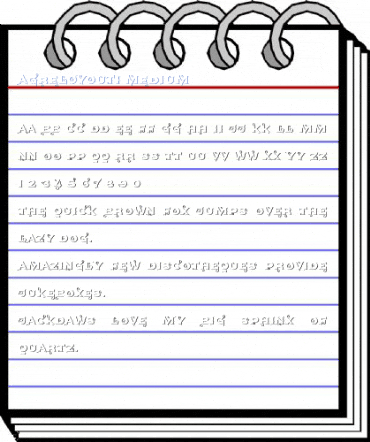AgreloyOut1 Medium Font