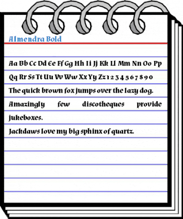 Almendra Bold Font