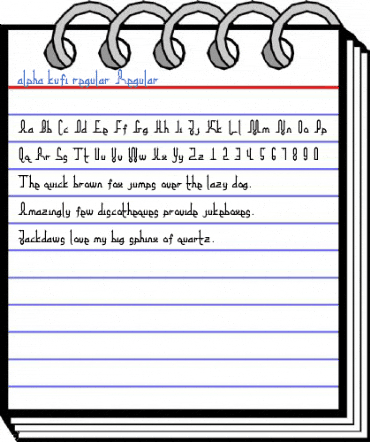 alpha kufi regular Regular Font