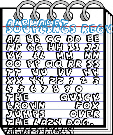 Alphabet Souplings Regular Font