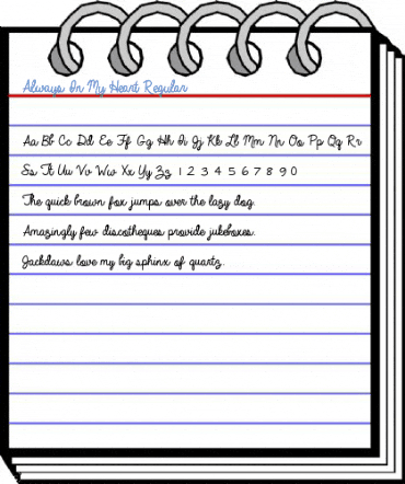 Always In My Heart Regular Font