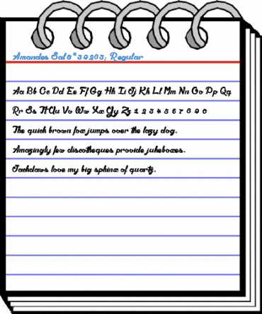 Amandes Sal饳 Regular Font