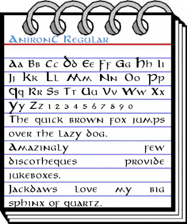 AnironC Regular Font