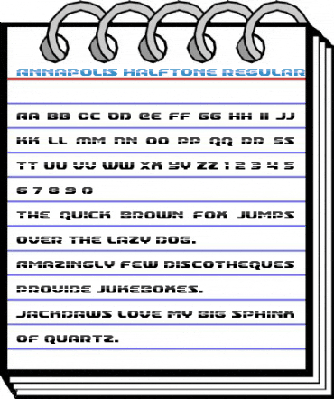 Annapolis Halftone Regular Font