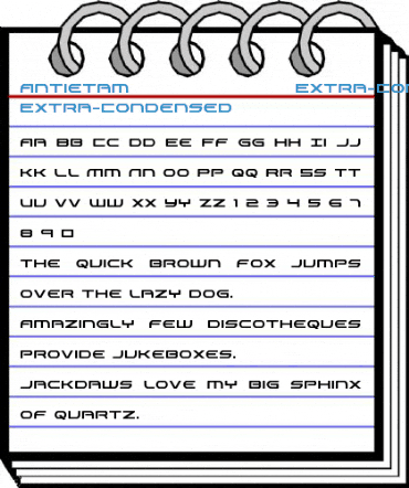 Antietam Extra-Condensed Extra-Condensed Font
