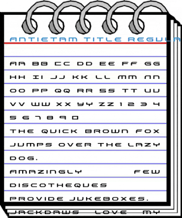 Antietam Title Regular Font