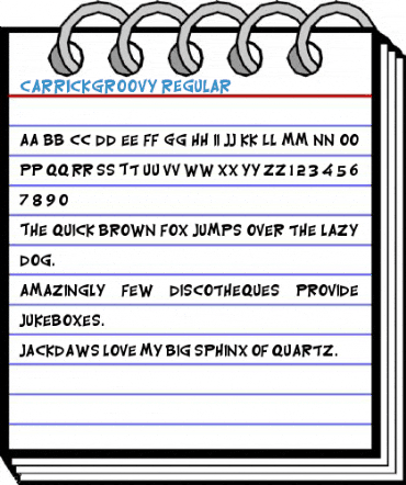 CarrickGroovy Regular Font