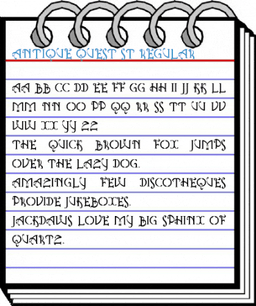 Antique Quest St Regular Font