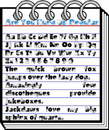 Are You Hung Up Regular Font
