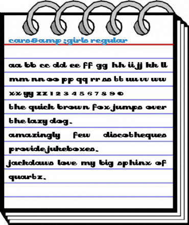 Cars&Girls Regular Font