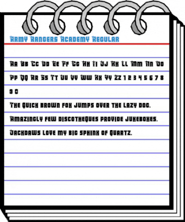 Army Rangers Academy Regular Font