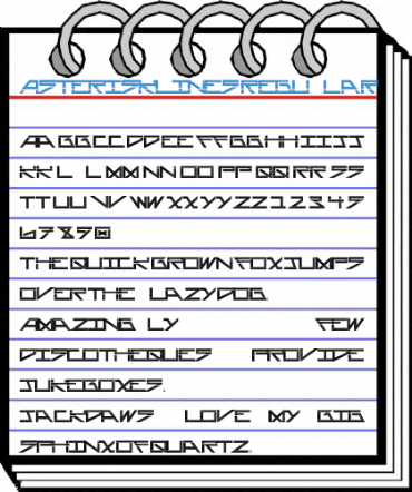 AsteriskLines Regular Font
