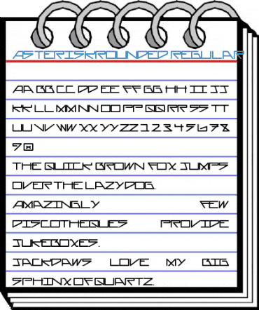AsteriskRounded Regular Font