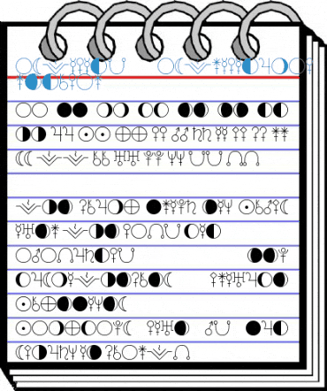 ASTOLOGY ASTROLOGICAL TFB Regular Font