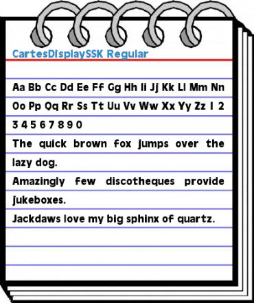 CartesDisplaySSK Regular Font