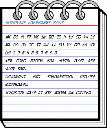 Aurebesh Condensed Bold Font