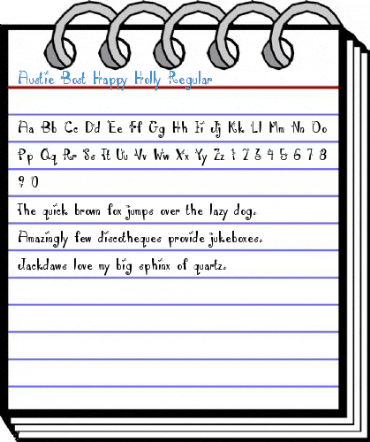 Austie Bost Happy Holly Regular Font