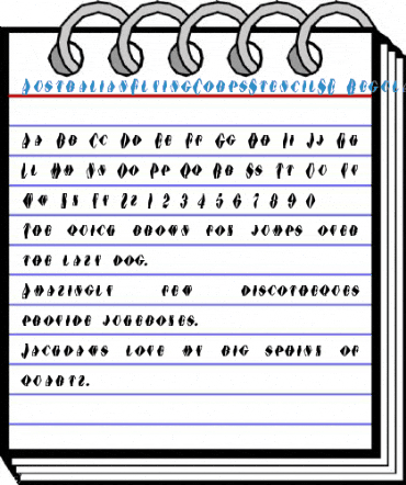 AustralianFlyingCorpsStencilSE Regular Font