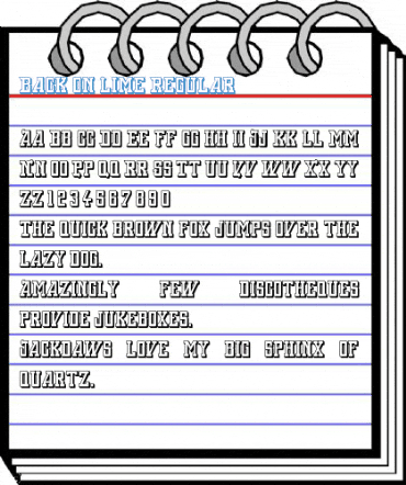 Back On Lime Regular Font