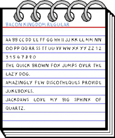 Bacon Kingdom Regular Font