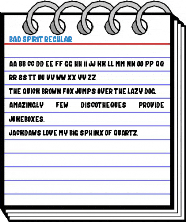 BAD SPIRIT Regular Font