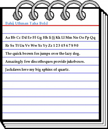 Bahij Uthman Taha Font