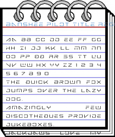Banshee Pilot Title Regular Font