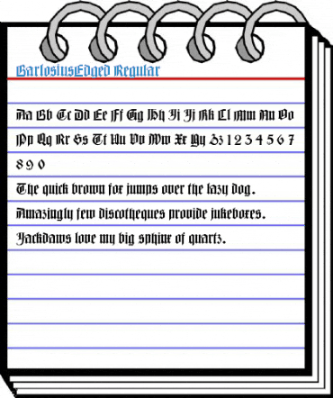 BarlosiusEdged Regular Font