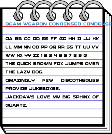 Beam Weapon Condensed Condensed Font