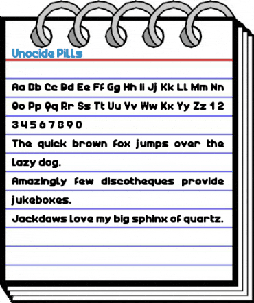 Unocide Pills Font