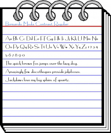 Bernardo Moda Contrast Regular Font