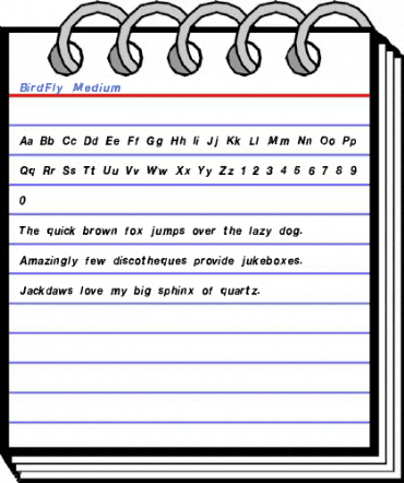 BirdFly Medium Font