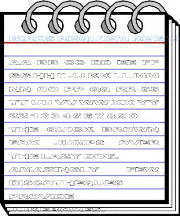 Birds Requiem Regular Font
