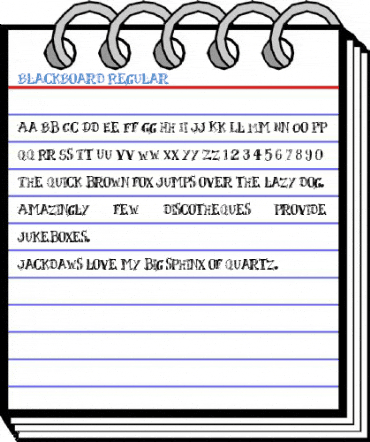 BlackBoard Regular Font