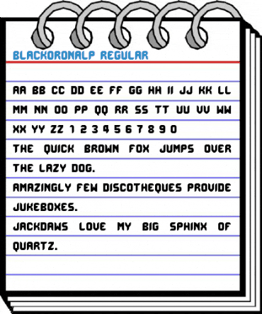 BlackoronAlp Regular Font