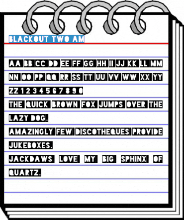 Blackout Two AM Font