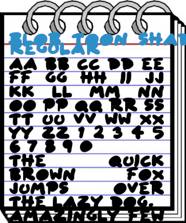 Blob Toon Shadows Regular Font