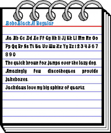 BoboBlackAl Font