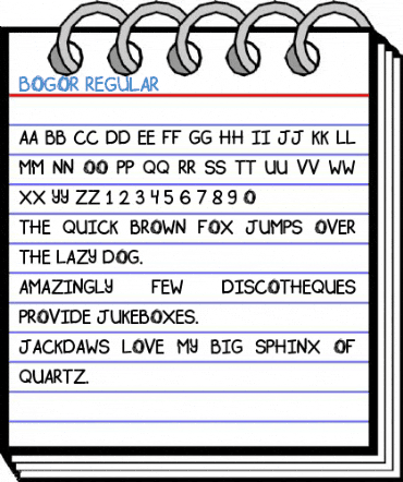 BOGOR Regular Font