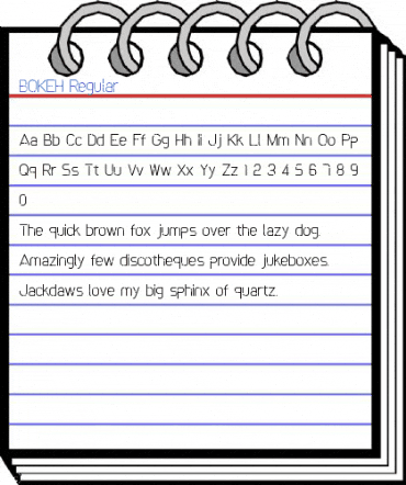 BOKEH Regular Font