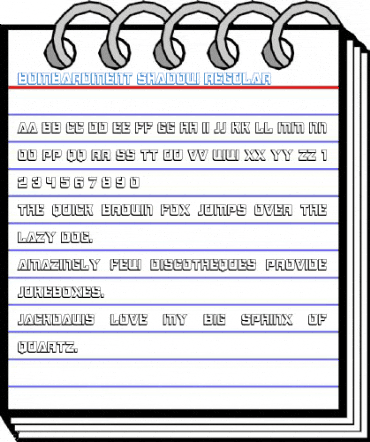 Bombardment Shadow Regular Font