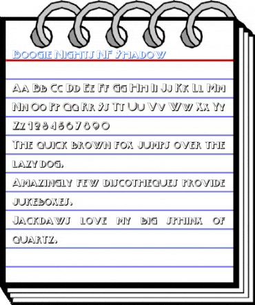 Boogie Nights NF Shadow Font