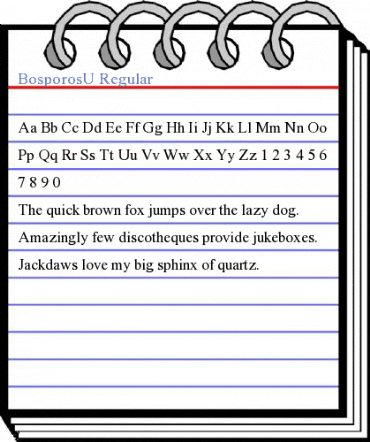 BosporosU Regular Font