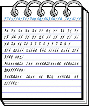 BPtypewriteDamagedSlashed Regular Font