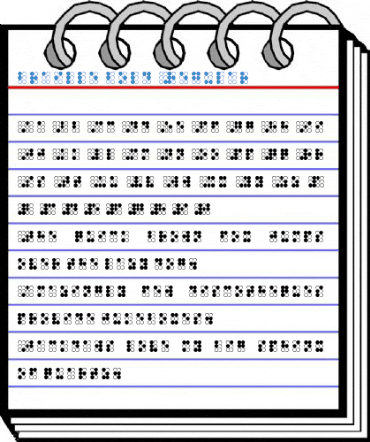 braille bold Regular Font