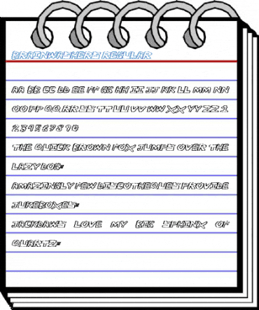 BrainWashers Regular Font