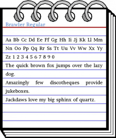 Brawler Regular Font
