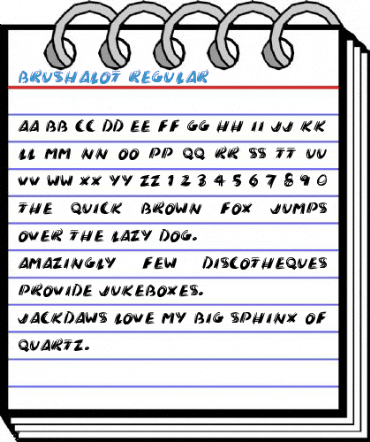 Brushalot Regular Font