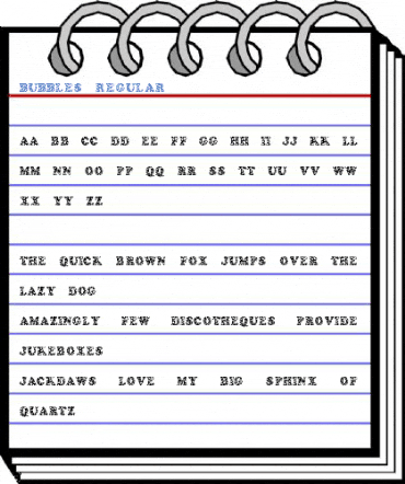 Bubbles Regular Font