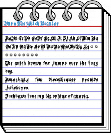 Burn The Witch Regular Font